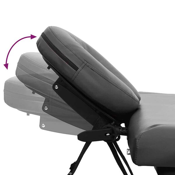 vidaXL Massagetisch mit 4 Zonen Aluminiumrahmen Anthrazit 186&times;68 cm