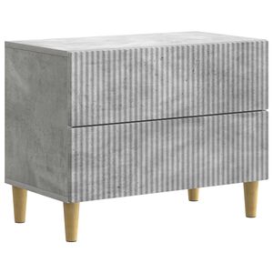 vidaXL Nachttisch Betongrau 62 x 34,5 x 48 cm Holzwerkstoff