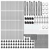 vidaXL Zaunpfosten Sonstiges 52 pcs Grau 3,2 x 3,2 x 68,5 cm Stahl