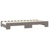vidaXL Tagesbett Ausziehbar Taupe 80x200 cm Stoff