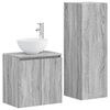 vidaXL Badezimmerm&ouml;bel-Set 2 stk. Grau Sonoma 33 x 34,5 x 100 cm