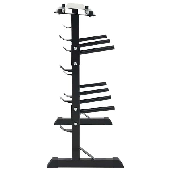 vidaXL Hantel Rack Schwarz 99 x 45 x 95,5 cm Pulverbeschichteter Stahl