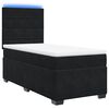 vidaXL Boxspringbett mit Matratze Schwarz 80x200 cm Samt