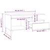 vidaXL Couchtisch Sonoma-Eiche 90x49x45 cm Holzwerkstoff