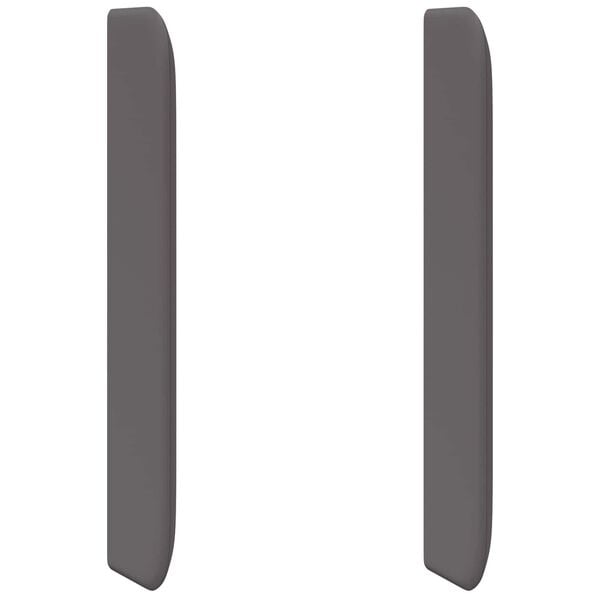 vidaXL Kopfteil Ohr Grau 80 x 16 x 4 cm PVC