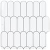 vidaXL Federfliese 20 pcs Wei&szlig; Grau 30 x 30 cm Polyurethan und PET