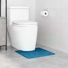 vidaXL Rutschfeste Badematte mit Toilettenausschnitt Blau 50 x 50 cm