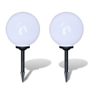 vidaXL Wegeleuchten 2 Stk. LED 30 cm mit Erdspie&szlig;