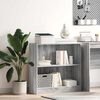 vidaXL B&uuml;cherregal Grau Sonoma 80x24x76cm Holzwerkstoff