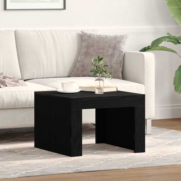 vidaXL Couchtisch Schwarz Eichen-Optik 50 x 50 x 35 cm Holzwerkstoff
