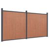 vidaXL Zaunelement Braun 353x186 cm WPC
