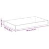 vidaXL Schweberegal Eichen-Optik und Wei&szlig; 50x23x3,8 cm MDF