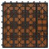 vidaXL Terrassenfliese 11 pcs Teak 30 x 30 cm WPC