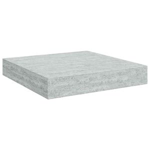 vidaXL Schweberegal Betongrau 23x23,5x3,8 cm MDF