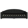 vidaXL Tagesbett Ausziehbar Schwarz 90x190 cm Stoff