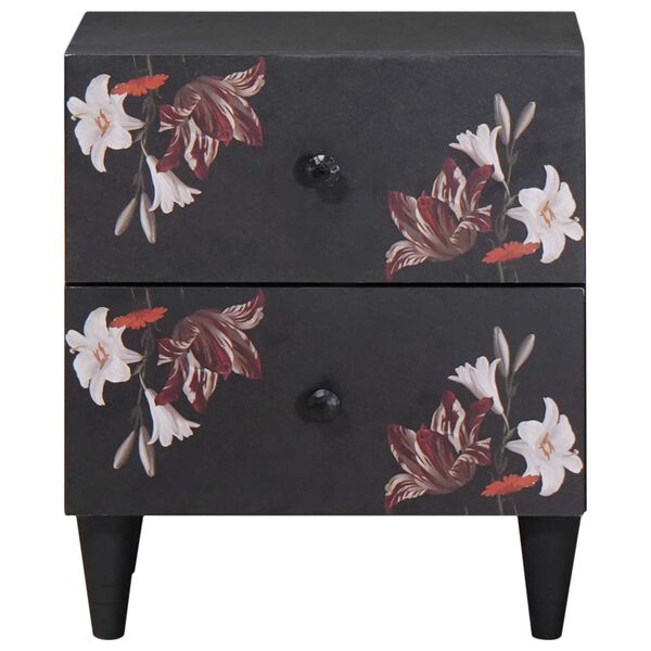 vidaXL Nachttisch 2 pcs Braun 40 x 33,5 x 46 cm Massivholz Mango