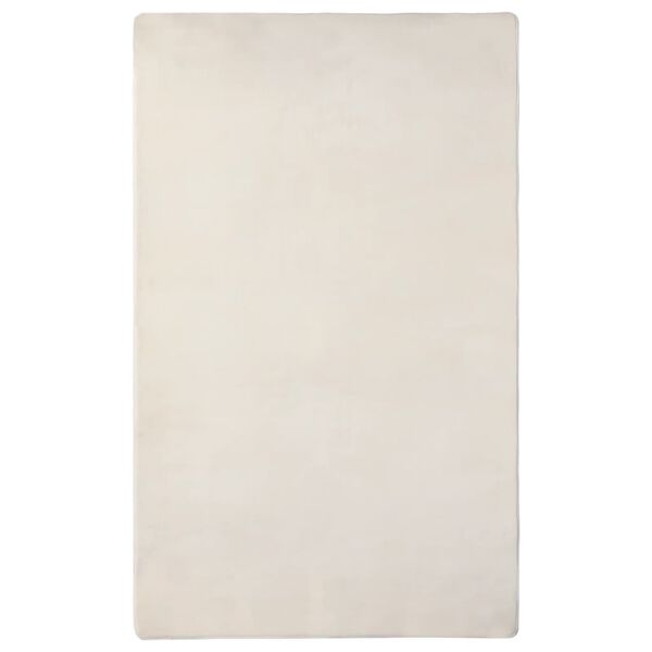 vidaXL Hochflor-Teppich Creme 270x180 cm