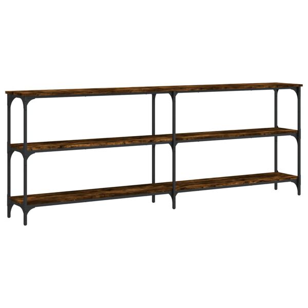 vidaXL Konsolentisch R&auml;uchereiche 200x29x75 cm Holzwerkstoff