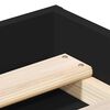 vidaXL Bettgestell Schwarz 135x190 cm