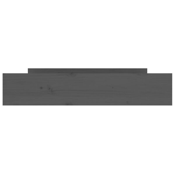 vidaXL Bettschubladen 2 Stk. Grau Massivholz Kiefer