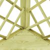 vidaXL Eckpergola mit Bank 130&times;130&times;197 cm Kiefernholz Impr&auml;gniert