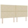 vidaXL Kopfteil Creme 200 cm Stoff