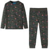 Kinderpyjama mit Langen &Auml;rmeln Khaki 116