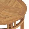 vidaXL Bistrotisch Ø60x60 cm Teak Massivholz