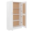 vidaXL B&uuml;cherschrank Hochglanz-Wei&szlig; 82,5x30,5x150 cm Holzwerkstoff