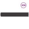 vidaXL Rasenkanten 50 Stk. Schwarz 15x103 cm Kaltgewalzter Stahl