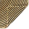 vidaXL Teppich Nat&uuml;rlich und Schwarz 60 x 110 cm Jute
