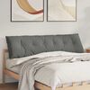 vidaXL R&uuml;ckenkissen Dunkelgrau 180 x 50 cm Mikrofaserstoff