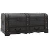 vidaXL Schatztruhe Holz Schwarz 90 x 51 x 42 cm