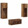 vidaXL TV-Wandregale 4 Stk. Artisan-Eiche Holzwerkstoff