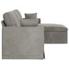 vidaXL Sofa Hellgrau Gesamtabmessungen: 228 x 134 x 80 cm (B x T x H)
