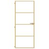 vidaXL Innent&uuml;r Schlank Golden 83x201,5 cm Hartglas und Aluminium
