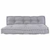 vidaXL Pallet Sofa Kissen 2 pcs Grau 120 x 80 x 38 cm Stoff