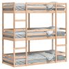 vidaXL Dreifach-Etagenbett 75x190 cm Massivholz Kiefer