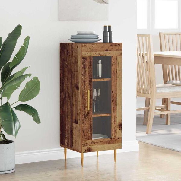 vidaXL Sideboard Altholz 34 x 34,5 x 90 cm Holzwerkstoff