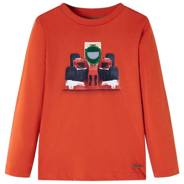 Kinder-Langarmshirt Orange 140