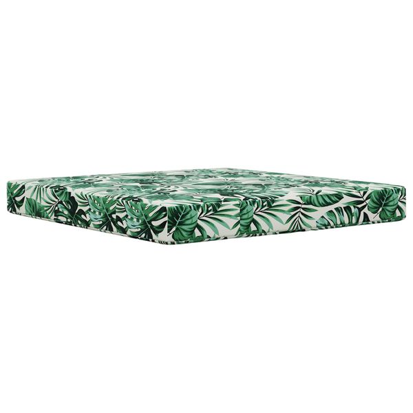 vidaXL Sofakissen f&uuml;r drau&szlig;en 2 pcs Blattmuster Polyester