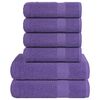 vidaXL 6-tlg. Handtuch-Set FROGN Lila 360 g/m&sup2;