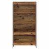 vidaXL B&uuml;cherregal 2 pcs Altholz 80 x 30 x 155 cm Holzwerkstoff
