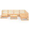 vidaXL 8-tlg. Garten-Lounge-Set Massivholz Kiefer