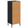vidaXL Sideboard Schwarz Eichen-Optik 34 x 34,5 x 90 cm Holzwerkstoff
