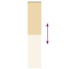 vidaXL Verdunkelungsrollo Beige 45x210cm Stoffbreite 40,7 cm Polyester