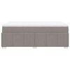vidaXL Boxspringbett mit Matratze Taupe 120x200 cm Stoff