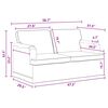 vidaXL Sofa 2 pcs Dunkelgrau 144 x 80 x 85 cm Stoff