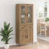 vidaXL Highboard Artisan-Eiche 69,5 x 34 x 90 cm Holzwerkstoff