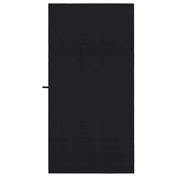 vidaXL Sporthandt&uuml;cher 2 pcs Schwarz 200 x 100 cm